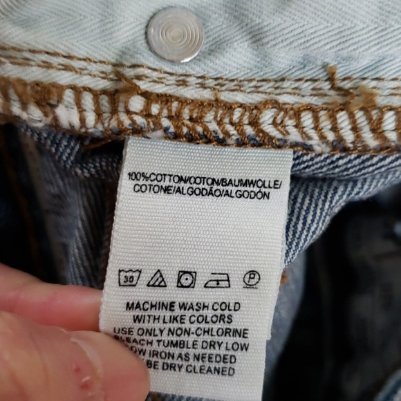 Free People High rise distressed button fly shorts - Picture 6 of 7